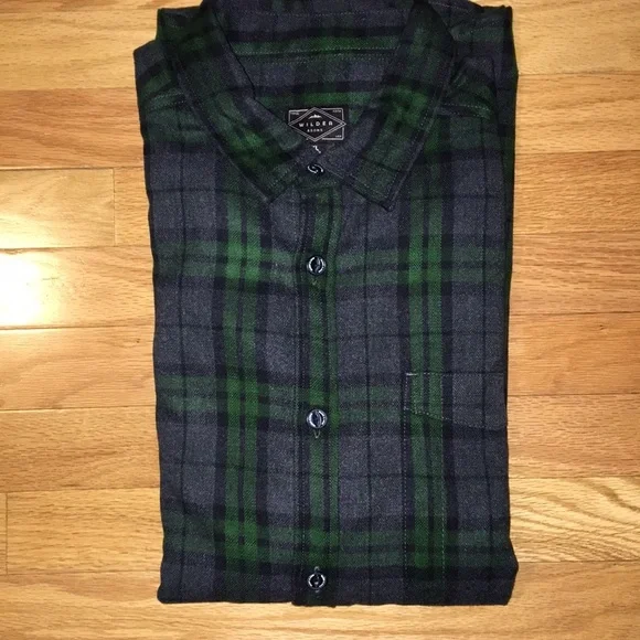 Wilder & Sons flannel button down NEVER WORN sz XL - Picture 2 of 5